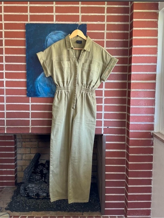Anthropologie Pants - Anthropologie Utility-Inspired Olive Green Women's Jumpsuit